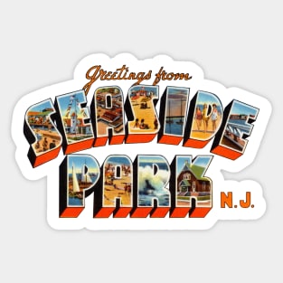 Greetings from Seaside Park Sticker